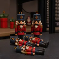 Nutcracker Ornament STL for Christmas Tree - Festive Holiday Soldier 3D Model for Seasonal Decoration