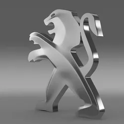 Peugeot Logo 3D model