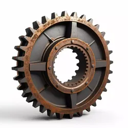 Rusty Industrial Gear Wheel 3D 3D model