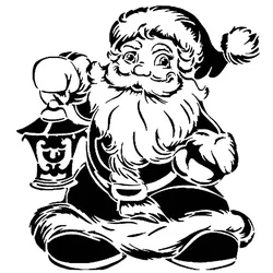Santa stencil 3