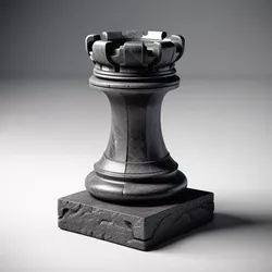 Stone Chess Rook Piece 3D model