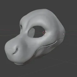 Toony Angel Dragon Fursuit Head Base