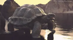 Turtle Chelonoidis Niger Set Animated Rigged 3D model