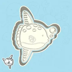Underwater world cookie cutters - ocean sunfish (style 1)