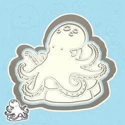 Underwater world cookie cutters - octopus (style 1)