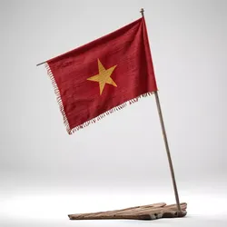 Vietnam Flag Desk Display 3D 3D model