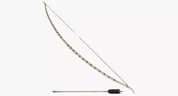 Viking Archer Bow and Arrow 3D model