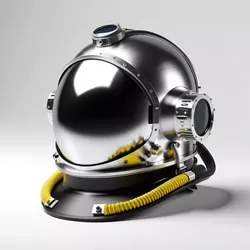 Vintage Deep Sea Diving Helmet 3D model