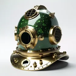 Vintage Deep Sea Diving Helmet 3D model