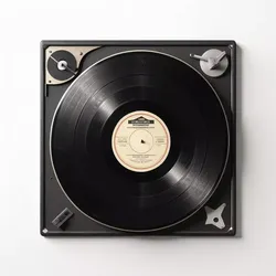 Vintage Turntable Vinyl Record Player 3D model