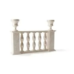 White Railing For Your Home 3D model