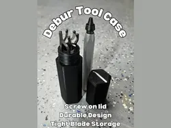 Deburring Tool Case with Screw-On Lid, 6 Blades - Free 3D Print Model