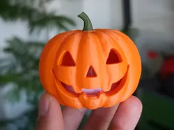 Halloween Pumpkin Lamp (compatible with Bambu Lab components kc008, 017, 018) - Free 3D Print Model