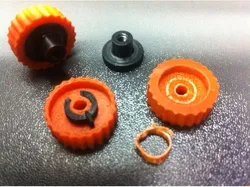 Replicator 2x Upgrade: Indexable Print Bed Leveling Nobs