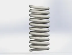 Tutorial: Como modelar un resorte en Solidworks? (opcion1:Helice y espiral con Saliente/base barrido