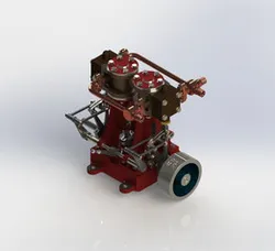 Twin Cylinder Steam Engine