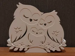 Owl Decor Owl Family Gift - Free 3D Print Model