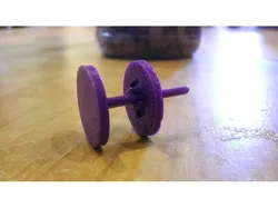 Press-fit pin construction toy