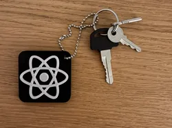 REACT.JS Programming Keychain ( 19min ) ( NO AMS ) - Free 3D Print Model