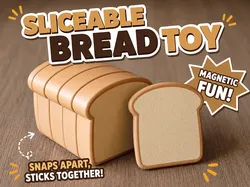 Sliceable magnetic bread - Free 3D Print Model