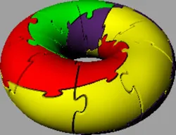 Twisted Torus 3D jigsaw puzzle.