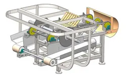 Two saw blades lenght cutting machine