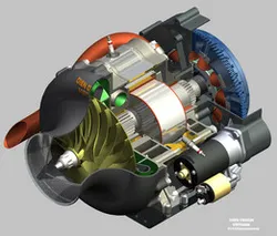 Two-stroke rotary engine (Quasiturbine - 1.0L)