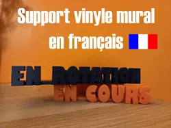 Vinyl wall mount (vinyl wall mount) French - Free 3D Print Model