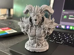 Demon Bust Extreme high detail - Free 3D Print Model