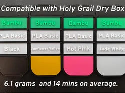 Filament Tag/Label for Holy Grail Dry Box - Free 3D Print Model
