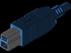 USB 3.0 Type B Cable Plug