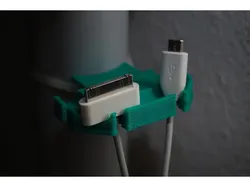 usb-cable-holder for table-leg