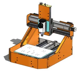CNC Machine with metal frame