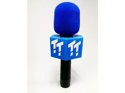 Hexagonal Microphone Flag, 50mm square sides, 36mm Hole