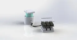 Vacuum forming machine.
