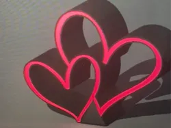 Double Heart Lamp - Free 3D Print Model