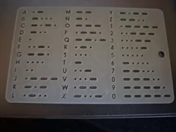 Morse code card with keychain option - Free 3D Print Model