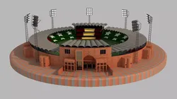Qaddafi Cricket Stadium 3D model