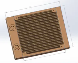 Radiator 155mm X 120mm C 27mm