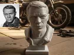 Terrence Steve McQueen - bust - Free 3D Print Model