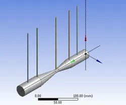 Venturi meter with static pressure tubes