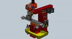 Vertical Mill Machine (SW & .STP).