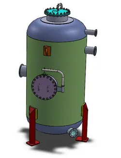 Vertical pressure vessel tank