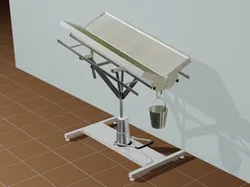 Veterinary V-Top Hydraulic Lift Exam Table 3D AutoCad 2008