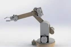 5 serbestlik derecesine sahip robot tasarımı / 5DoF robot arm design