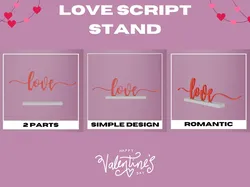 Love Stand (Script Version) - Free 3D Print Model
