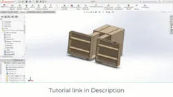 Project | Vertical Drawer Mechanism Wood Working   in Solidworks