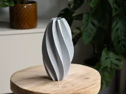 Vase ROSALIE - Elegant Spiral Vase - Free 3D Print Model