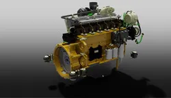 Volvo Penta engine.
