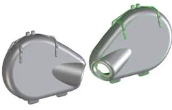 VW GOLF Mk 6 - cover adapter for headlights HID modification